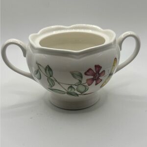 Lenox Butterfly Meadow Floral Sugar Bowl with Handles - Endless Possibilities!